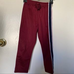 MAROON RED BOYS SWEAT PANTS